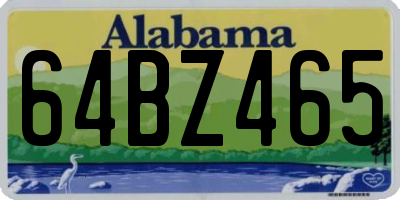 AL license plate 64BZ465