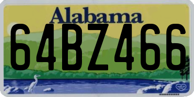 AL license plate 64BZ466