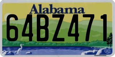 AL license plate 64BZ471