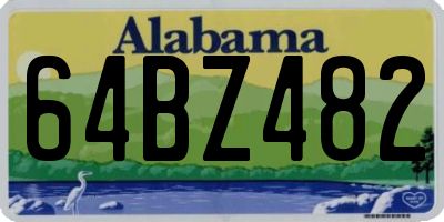 AL license plate 64BZ482