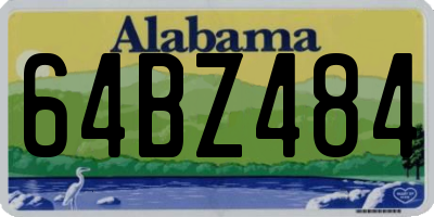 AL license plate 64BZ484