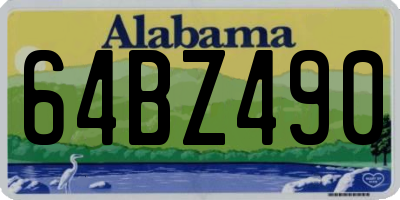 AL license plate 64BZ490