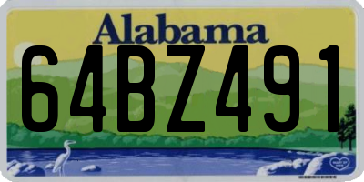 AL license plate 64BZ491