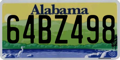 AL license plate 64BZ498