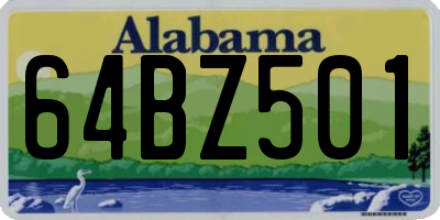 AL license plate 64BZ501