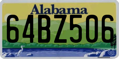 AL license plate 64BZ506