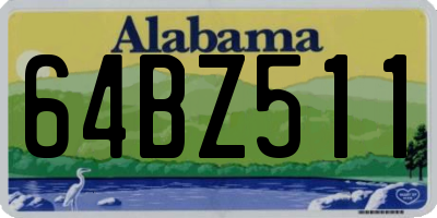 AL license plate 64BZ511