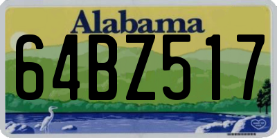 AL license plate 64BZ517