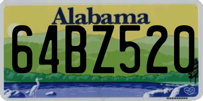 AL license plate 64BZ520