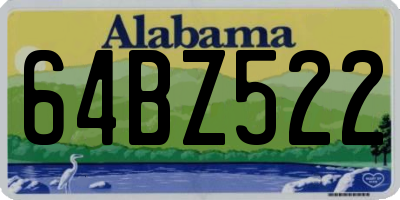 AL license plate 64BZ522