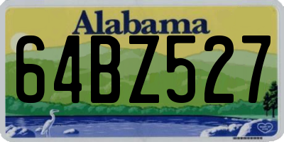 AL license plate 64BZ527