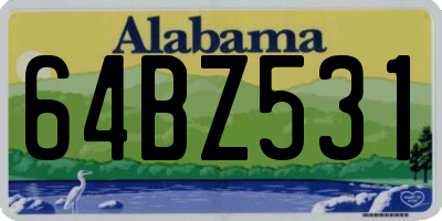 AL license plate 64BZ531