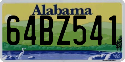 AL license plate 64BZ541