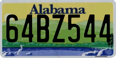 AL license plate 64BZ544