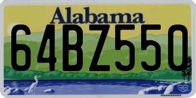 AL license plate 64BZ550