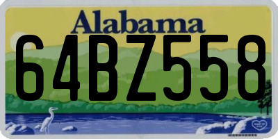 AL license plate 64BZ558