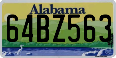 AL license plate 64BZ563