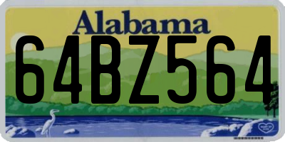 AL license plate 64BZ564