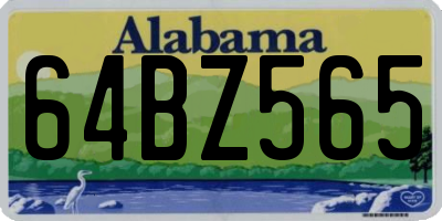 AL license plate 64BZ565