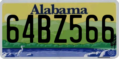 AL license plate 64BZ566