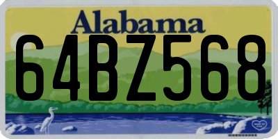 AL license plate 64BZ568