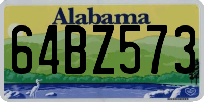 AL license plate 64BZ573