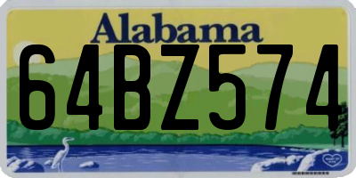 AL license plate 64BZ574
