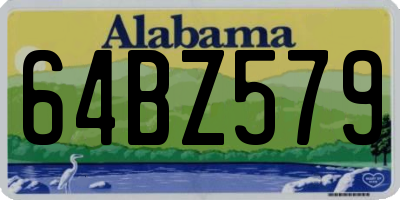 AL license plate 64BZ579