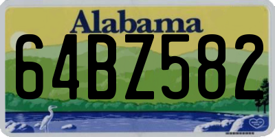 AL license plate 64BZ582