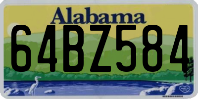 AL license plate 64BZ584