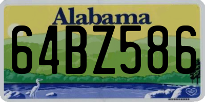 AL license plate 64BZ586