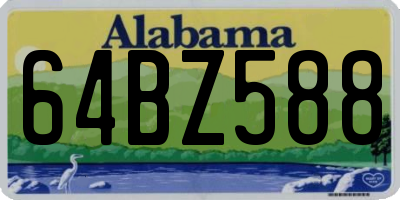 AL license plate 64BZ588