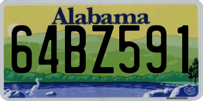 AL license plate 64BZ591
