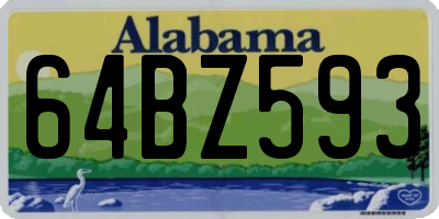 AL license plate 64BZ593