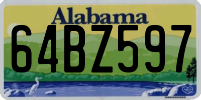 AL license plate 64BZ597