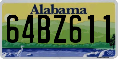 AL license plate 64BZ611