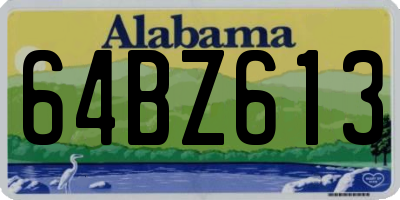 AL license plate 64BZ613