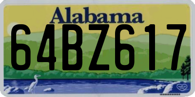 AL license plate 64BZ617