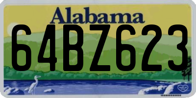 AL license plate 64BZ623
