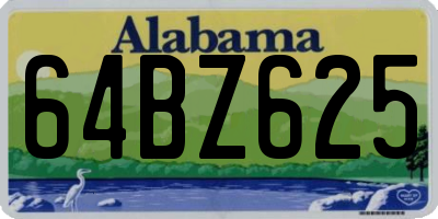 AL license plate 64BZ625