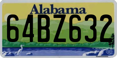 AL license plate 64BZ632