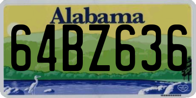 AL license plate 64BZ636