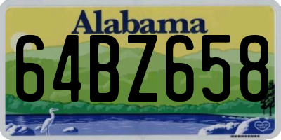 AL license plate 64BZ658