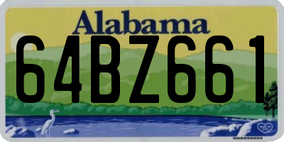 AL license plate 64BZ661