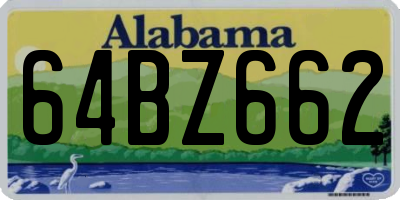 AL license plate 64BZ662