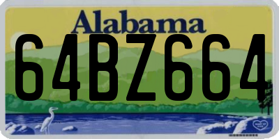 AL license plate 64BZ664