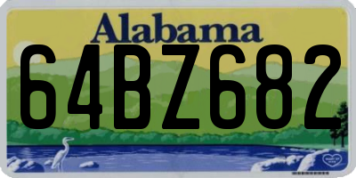 AL license plate 64BZ682