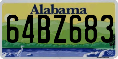 AL license plate 64BZ683