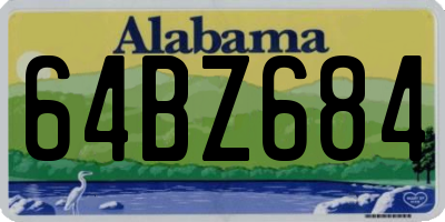 AL license plate 64BZ684
