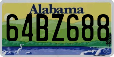 AL license plate 64BZ688